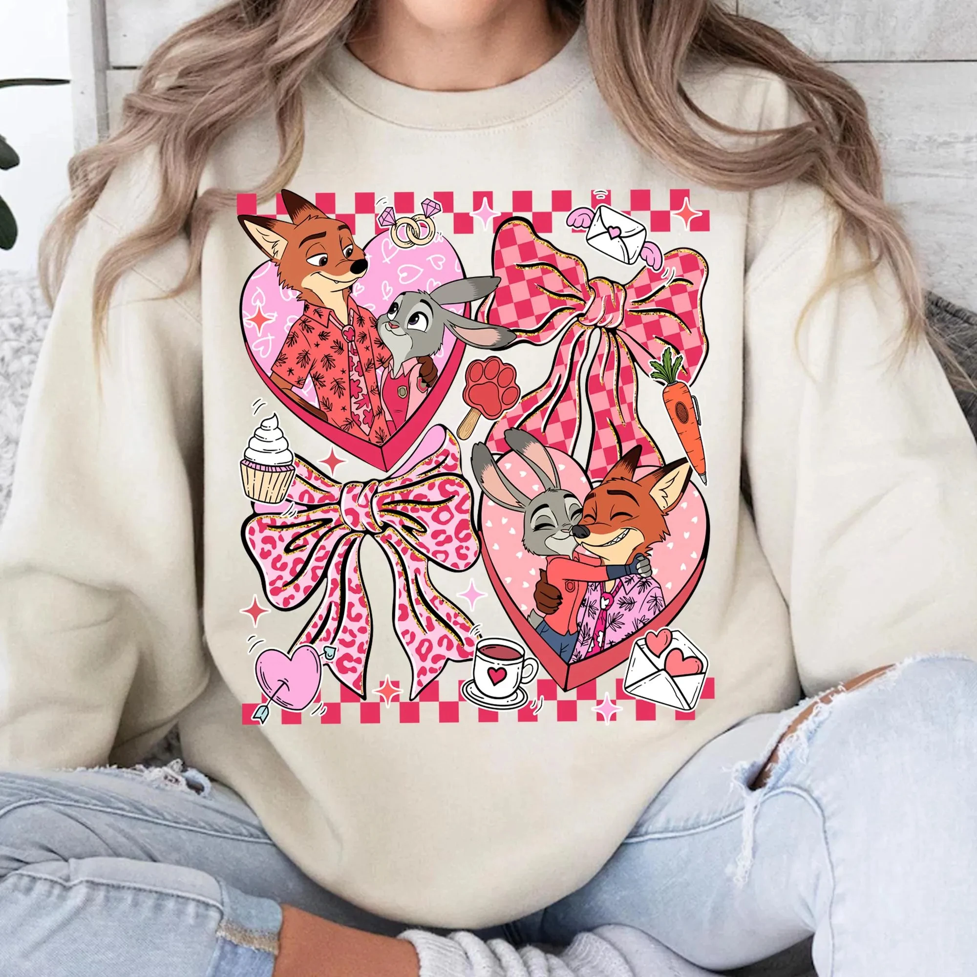 

Женская толстовка Disney Zootopia с изображением Ника и Джуди, флисовая толстовка на весну и осень, для повседневного использования на открытом воздухе, на любой случай