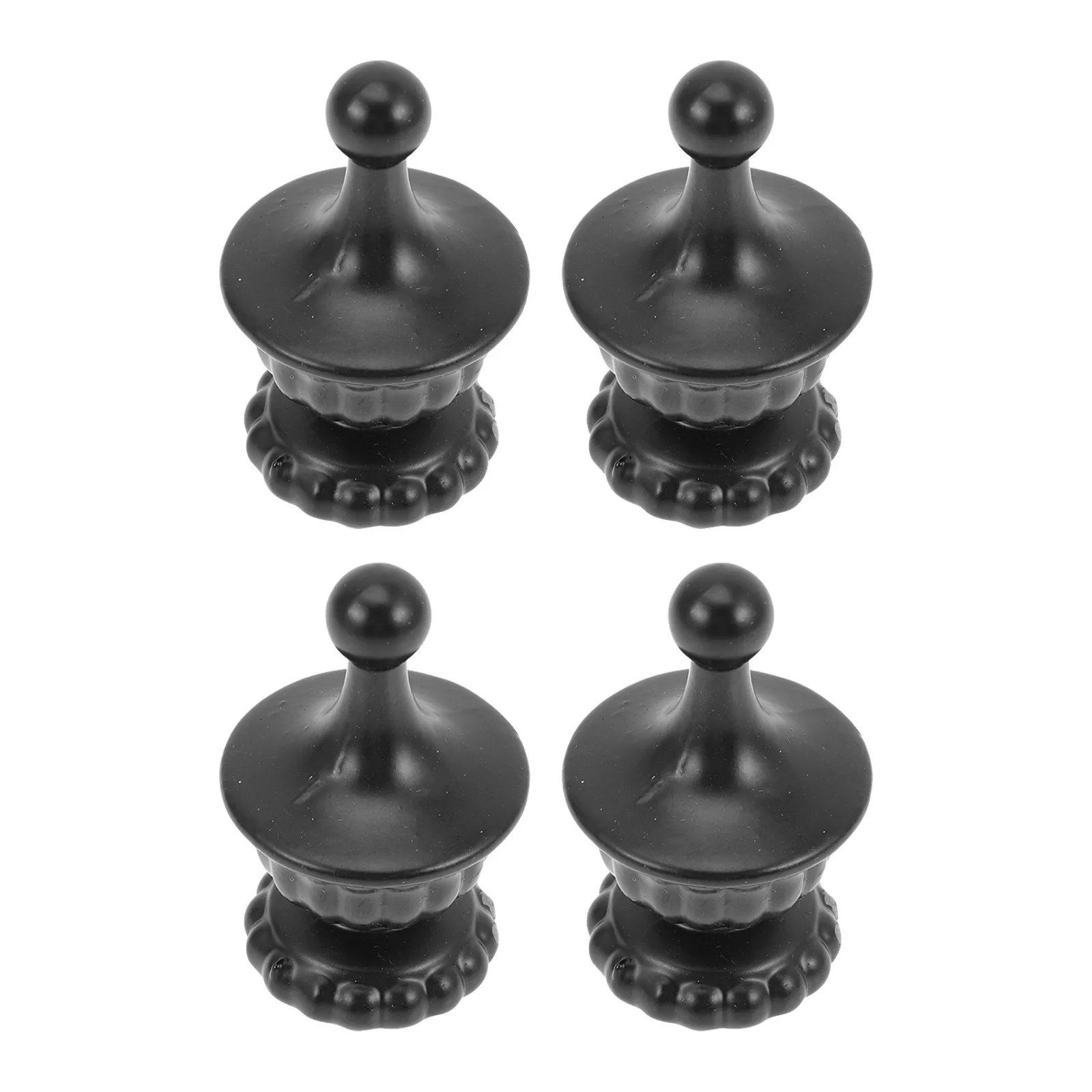 

Набор из 4 премиальных металлических декоративных наконечников для светильников: колпачки для люстр, ламп из овчины, барных светильников, держатели для абажуров