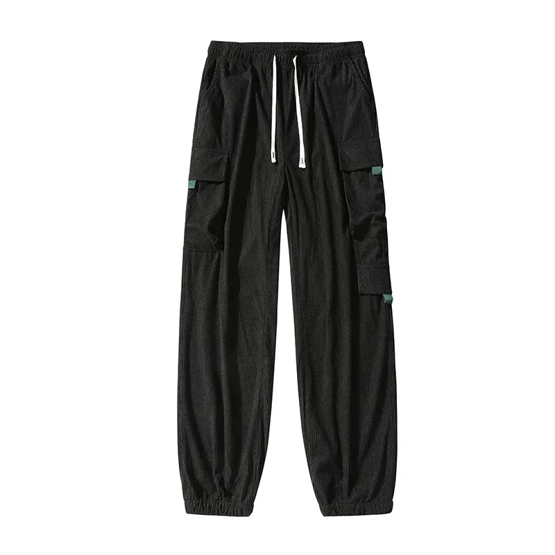 

Spring and autumn extended casual pants men's tall loose, oversized elastic waist tightening tight fitting sports sweatpants