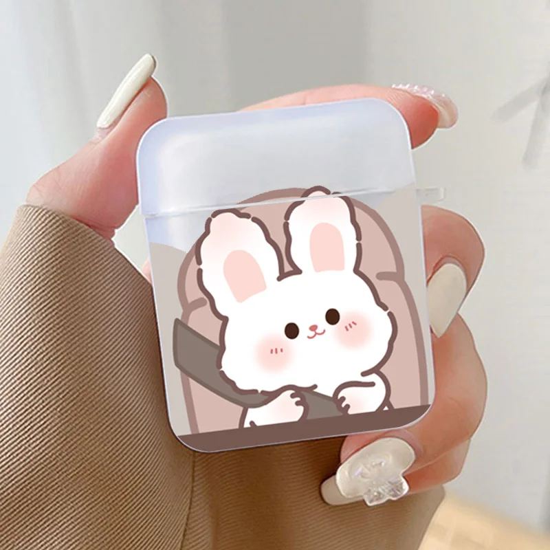Engraçado gato dos desenhos animados emparelhado casal caso do fone de ouvido para airpods pro 3 4 capa protetora escudo silicone para airpod 1 2 fundas air pod
