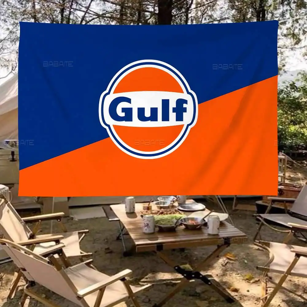 G-Gulf O-Oil Retro Family Gatherings Outdoor Atmosphere Flags Camping Decorations Banners