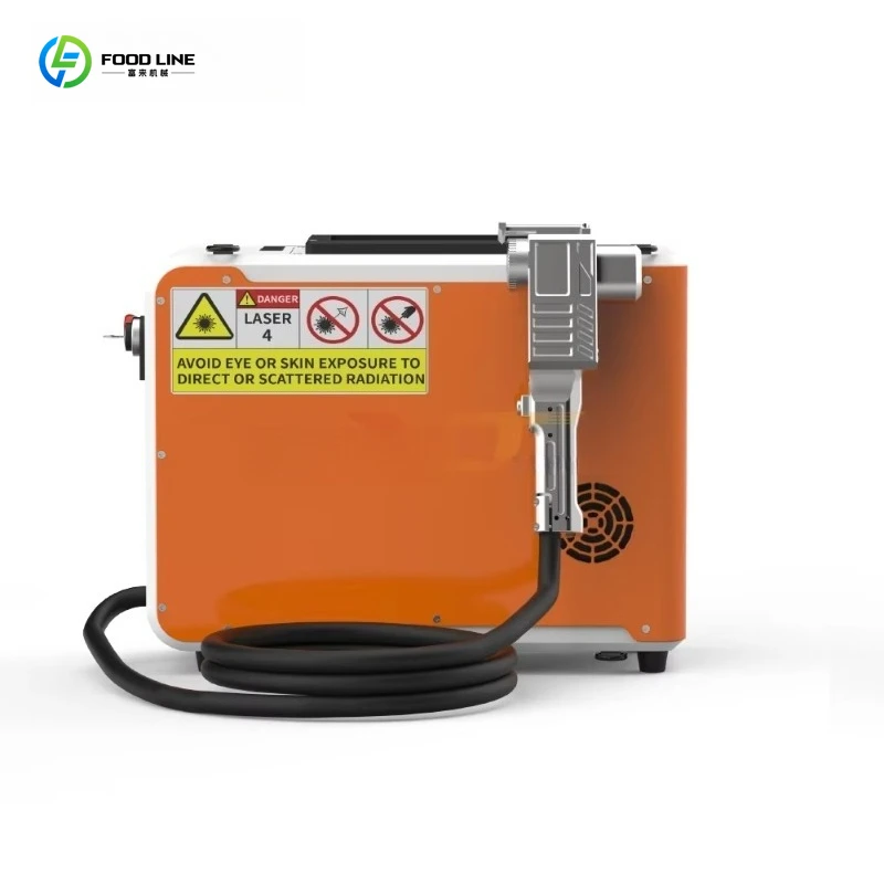 Customized High Power Industrial Laser Cleaning Machine Portable Rust Paint Remover for Metal Wood Surface Cleaning