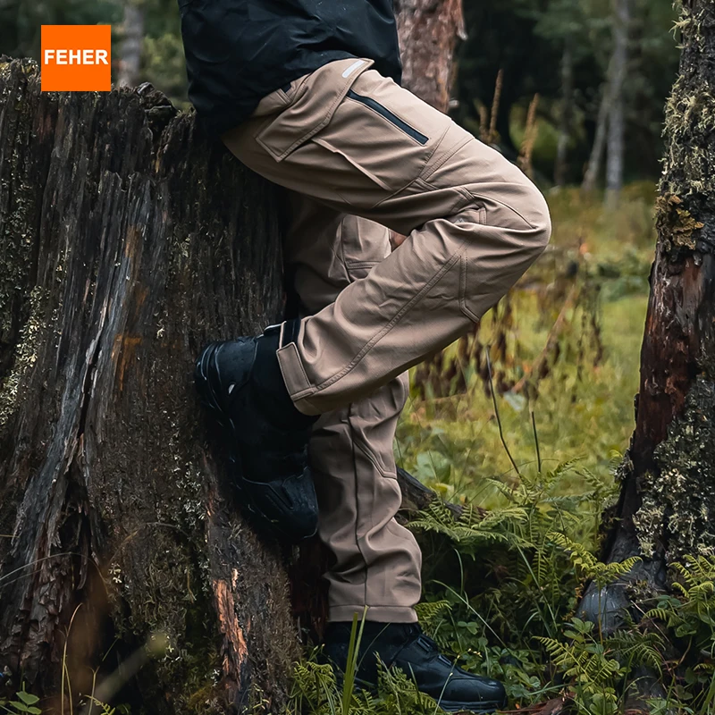 

FEHER Motorcycle Work Pants with Pads for Summer Cycling Pants Waterproof and Windproof Wear Resistant Outdoor Motorcycle Pants