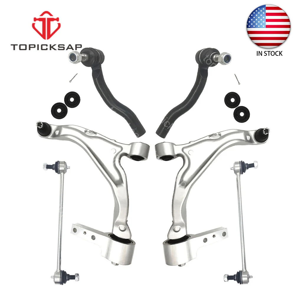 

TOPICKSAP Front Lower LH & RH Control Arm Ball Joint Tie Rod End for Acura MDX ZDX 2007 2008 2009 2010 2011 2012 2013