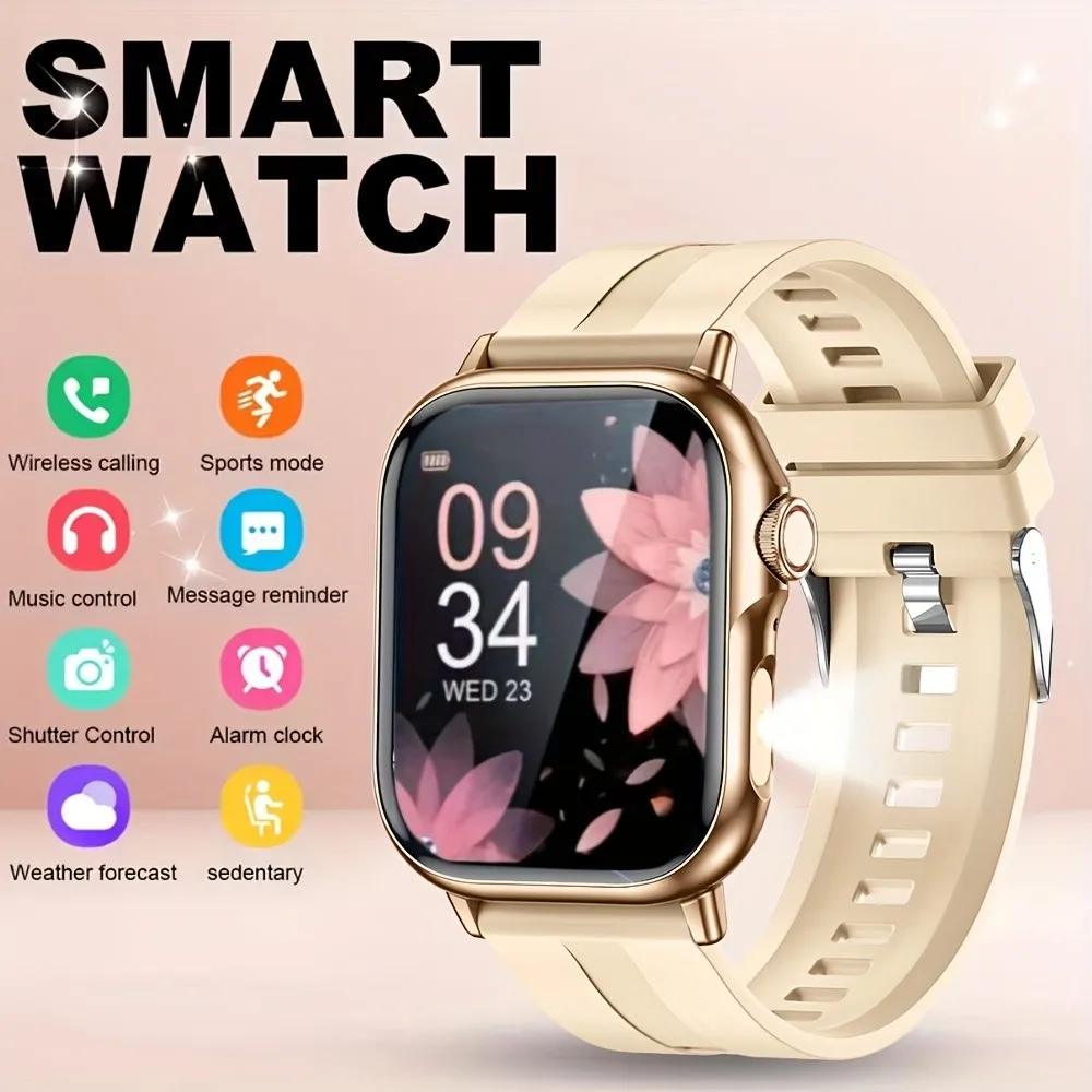 Smart Watch For  Full Touch Screen Bluetooth Call Waterproof Watches Sport Fitness Tracker Smartwatch Lady Reloj Mujer