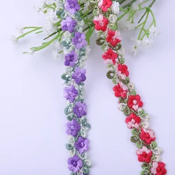 3/5 Yards Diverse Flower Water Soluble Sewing Lace Fabric Item Garment Decorate for Women Fabric Bride Lace Clothing Accessories