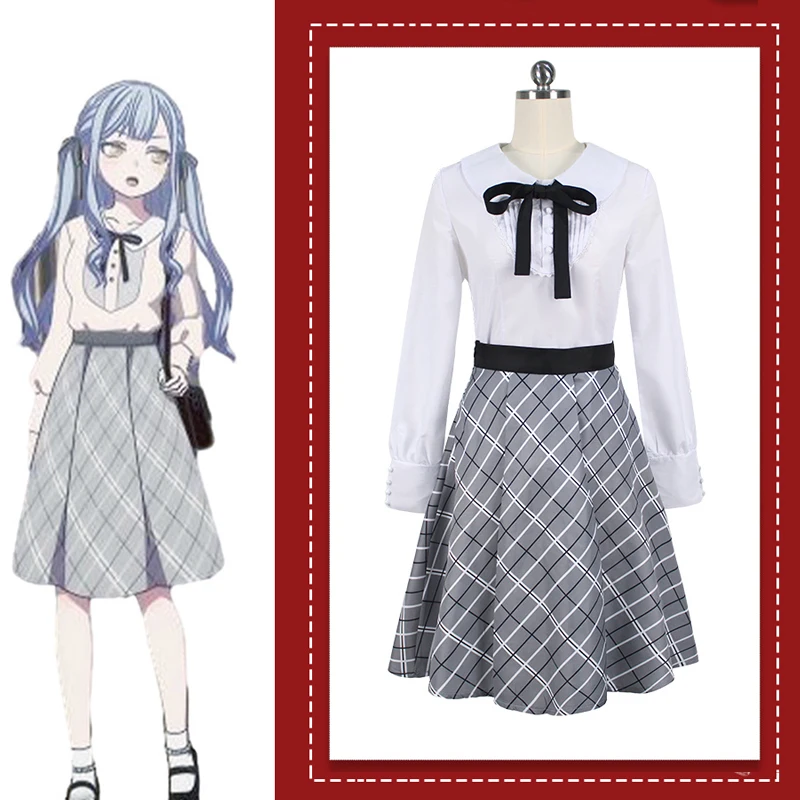 The Anime BanGDream It's MyGO Togawa Sakiko Cosplay Costume Plaid skirt Daily Dress H