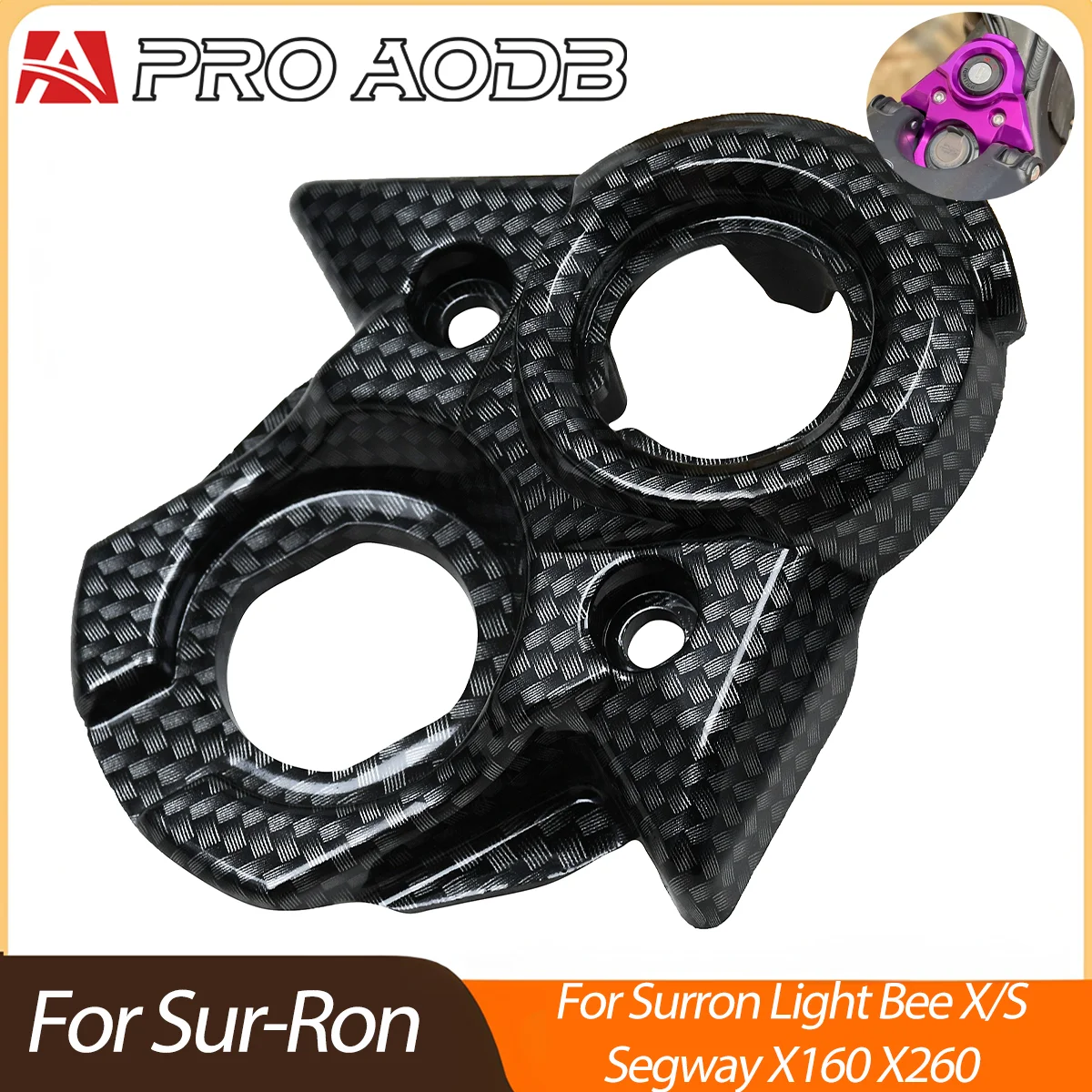 Compatible With Surron Light Bee Segway X Carbon Fiber Central Control Ignition Key Decor Plate Off Road E-Dirt Bike Accessories