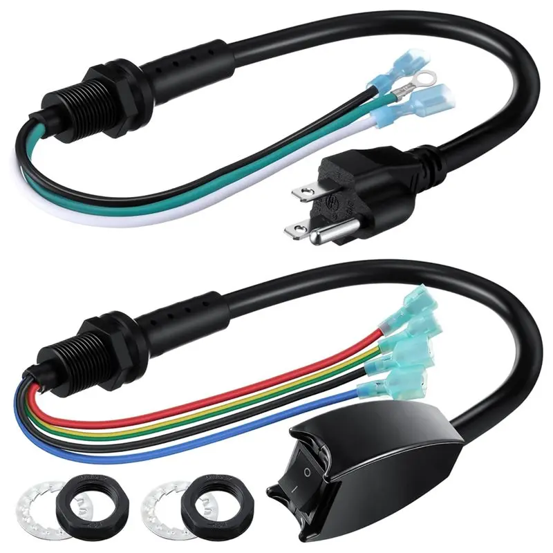 

【THANKSGIVING DAY】US Plug, 2Pack Power Cord Replacement Parts - 101610 & 100641 Switch Cord And Power Cords For Proteam Backpack
