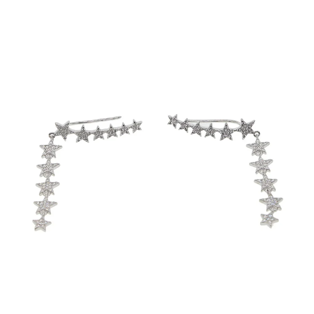 أزياء المرأة حساسة لطيف ستار المبهر Dorp القرط للفتيات الجميلات 11 تشيكوسلوفاكيا نجوم سحر العلامة التجارية غرامة أقراط مجوهرات 2025