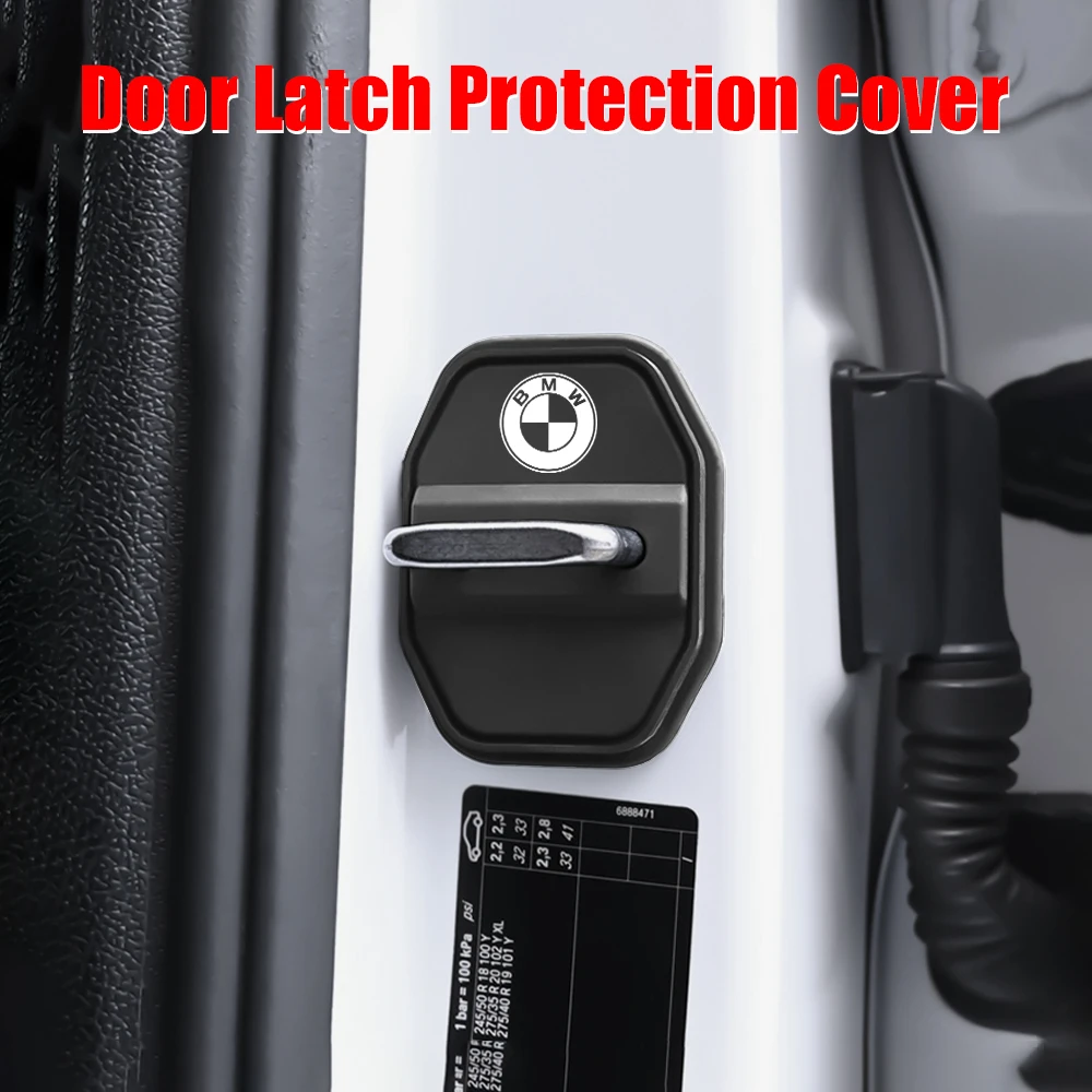 Car Styling Door Lock Cover Case Protective Stickers Decoration Accessories For Bmw E46 E90 E60 F10 F30 E39 E36 F20 E87