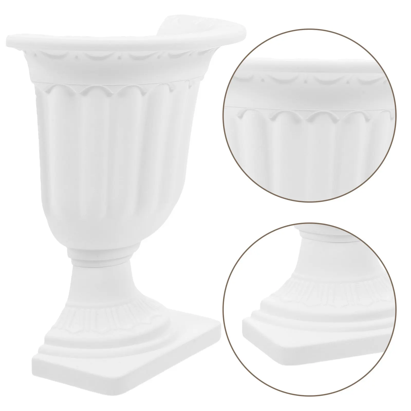 

Настенная ваза-полуваза в винтажном стиле из гипса, деревенский декор для дома, подвесной цветочный декор, настенный держатель для цветов, деревенский кашпо