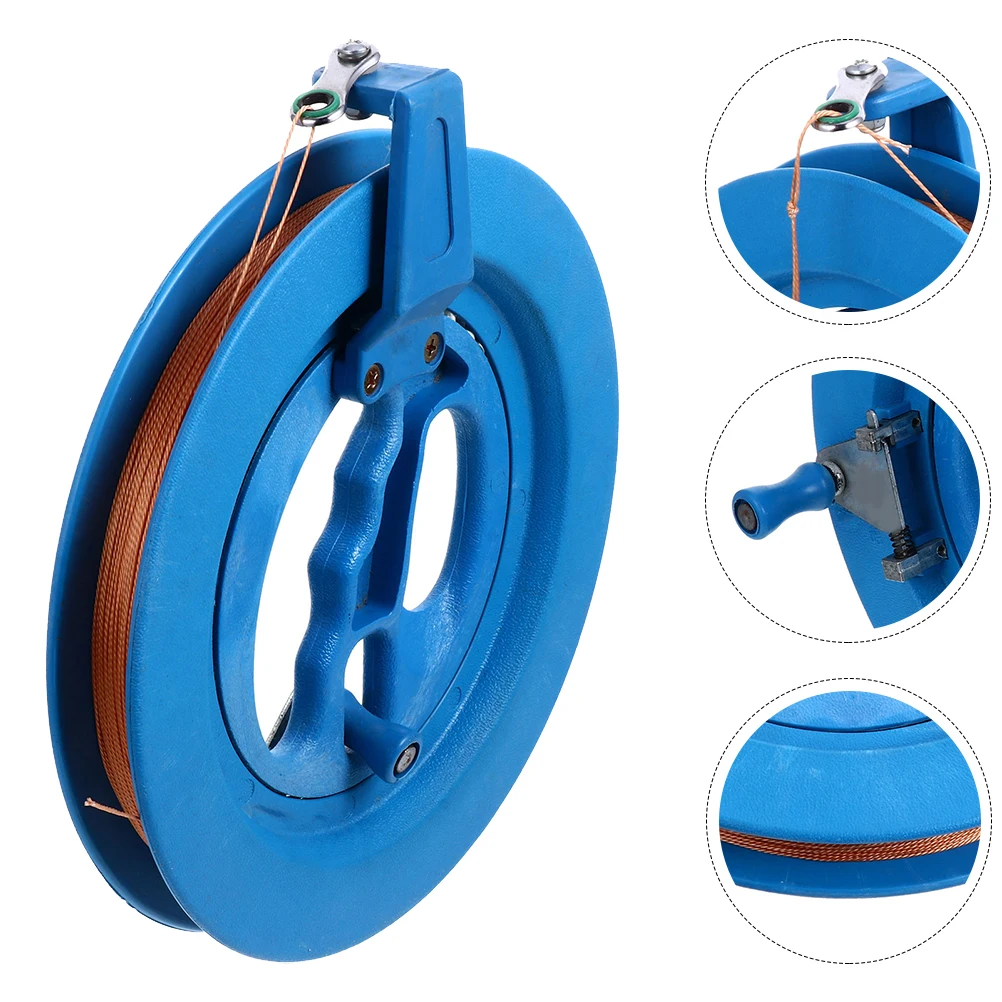 1 zestaw Plastikowy Kołowrotek do Latawca z Linką 200M, Wytrzymałe Narzędzie do Nawijania dla Dzieci i Dorosłych, Akcesoria do Latawców na Zewnątrz