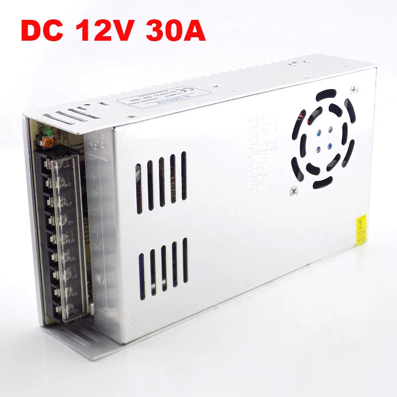 DC 12V 1.25A~30A Lighting Transformer Power Supply Adapter CCTV Camera Converter for LED Strip Light Switch Driver Charger E4