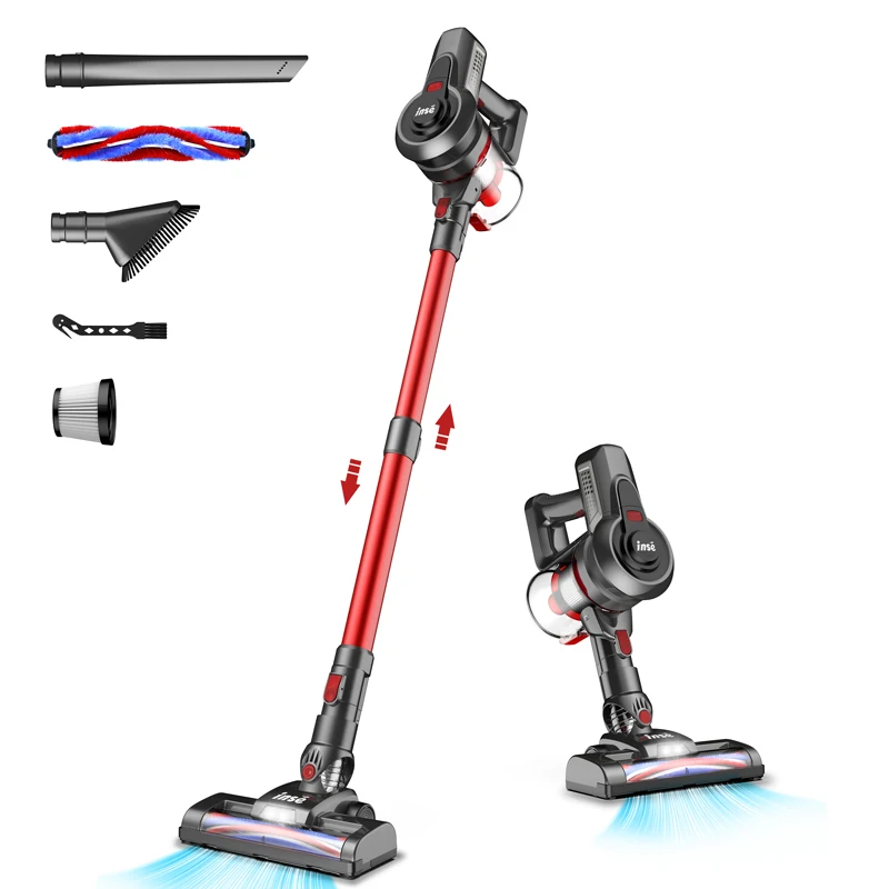 INSE N650-01 Cordless Vacuum Cleaner, Up to 45mins Runtime, Powerful Handheld Vacuum