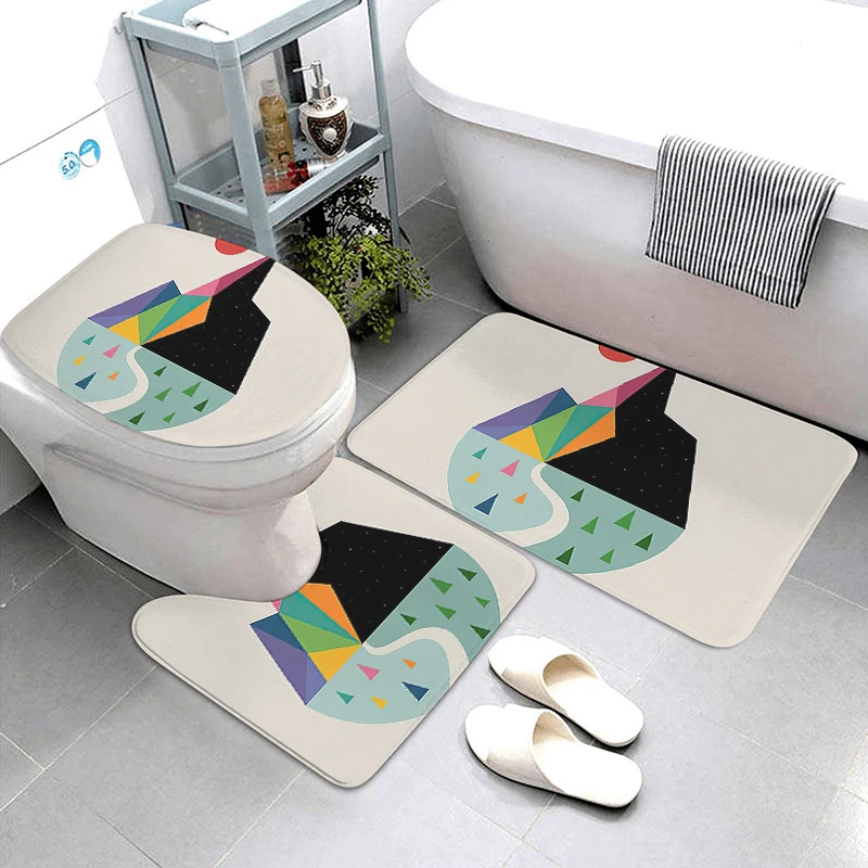 Anti-slip Bath Mat Shower Mat Bathroom Small Rug Foot Mat Entrance Door Mat Kitchen Mat Bedroom Simple Mat Bathtub toilet rug