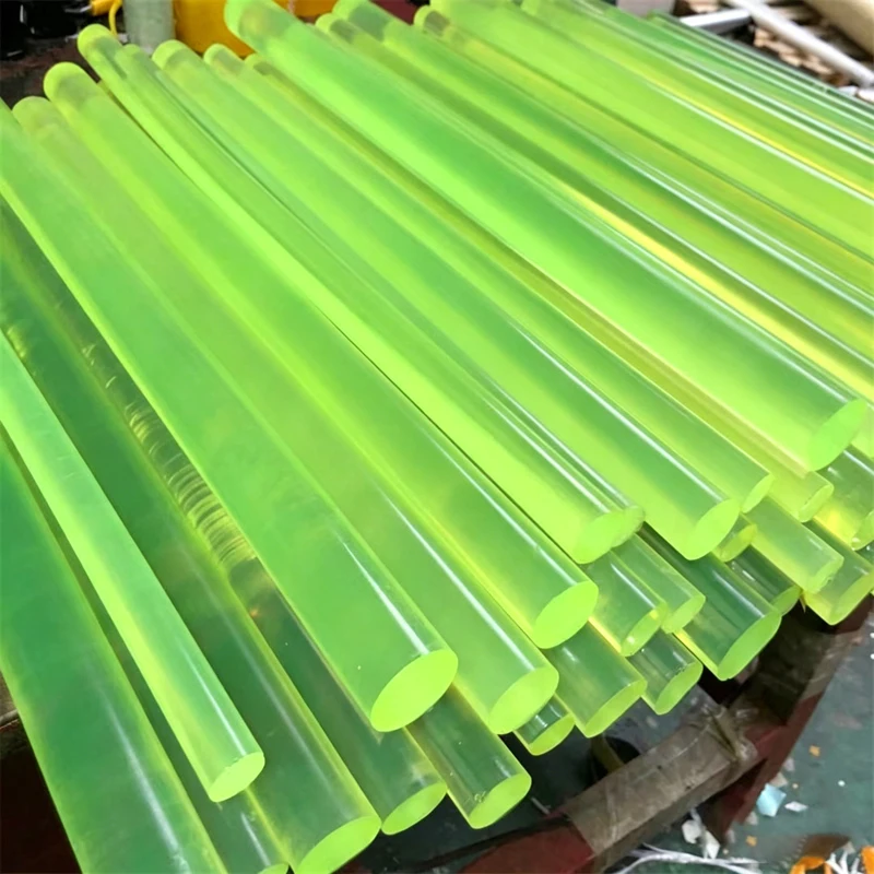 Dia2-60mm Long 300mm 500mm Solid Polyurethane Round Bar High Elastic Rubber PU Construction Machinery Shock Absorbing Rod Sticks
