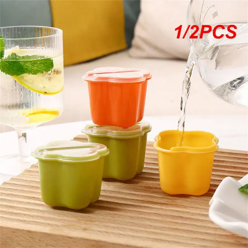 1/2PCS Ice Box Ice Cream Mold Household Green/yellow/orange Kitchen Accessories Mould Homemade Tools Ice Lattice