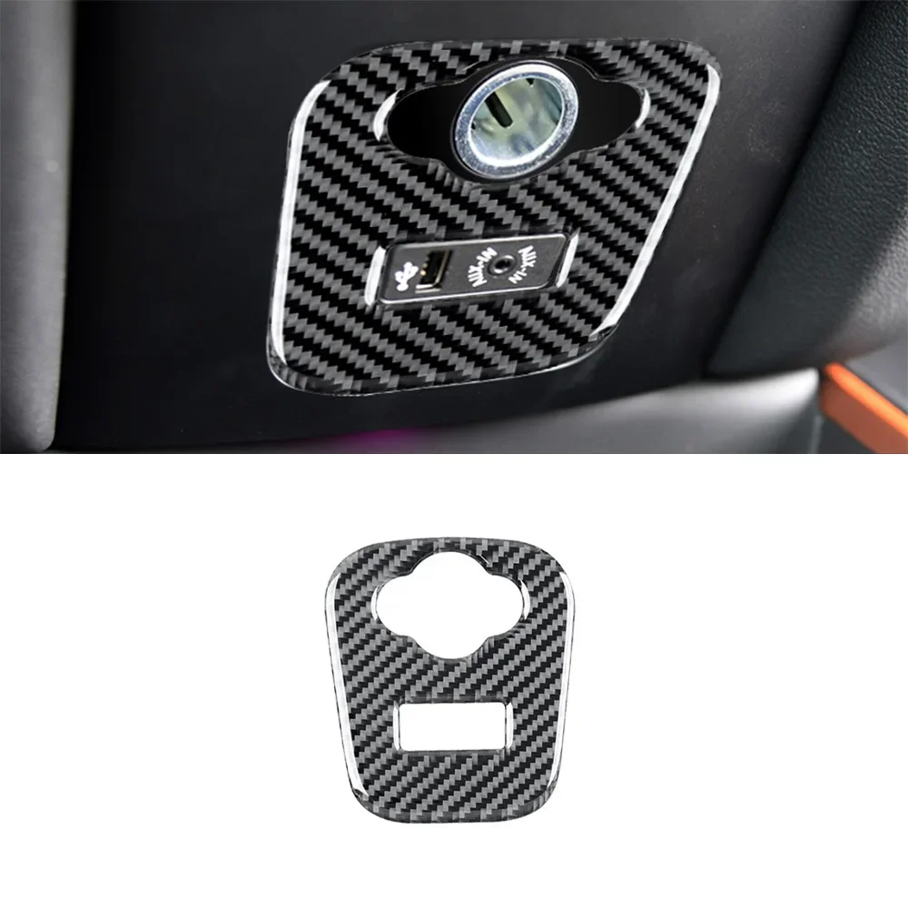 

Cigarette Lighter Panel Decorative Decal Trim Cover for Mini Countryman 2017 2018 2019 2020 Car Interior Accessory Carbon Fiber