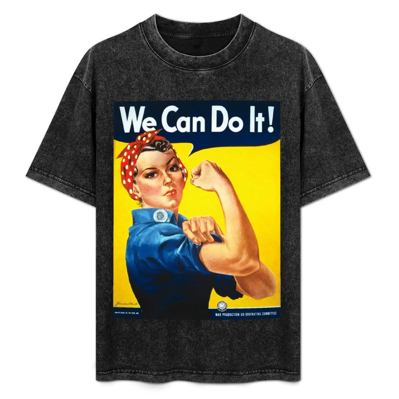 

Rosie the Riveter We Can Do It Art Print Poster T-Shirt t shirt man cotton man t shirts high quality luxury brand T-Shirt