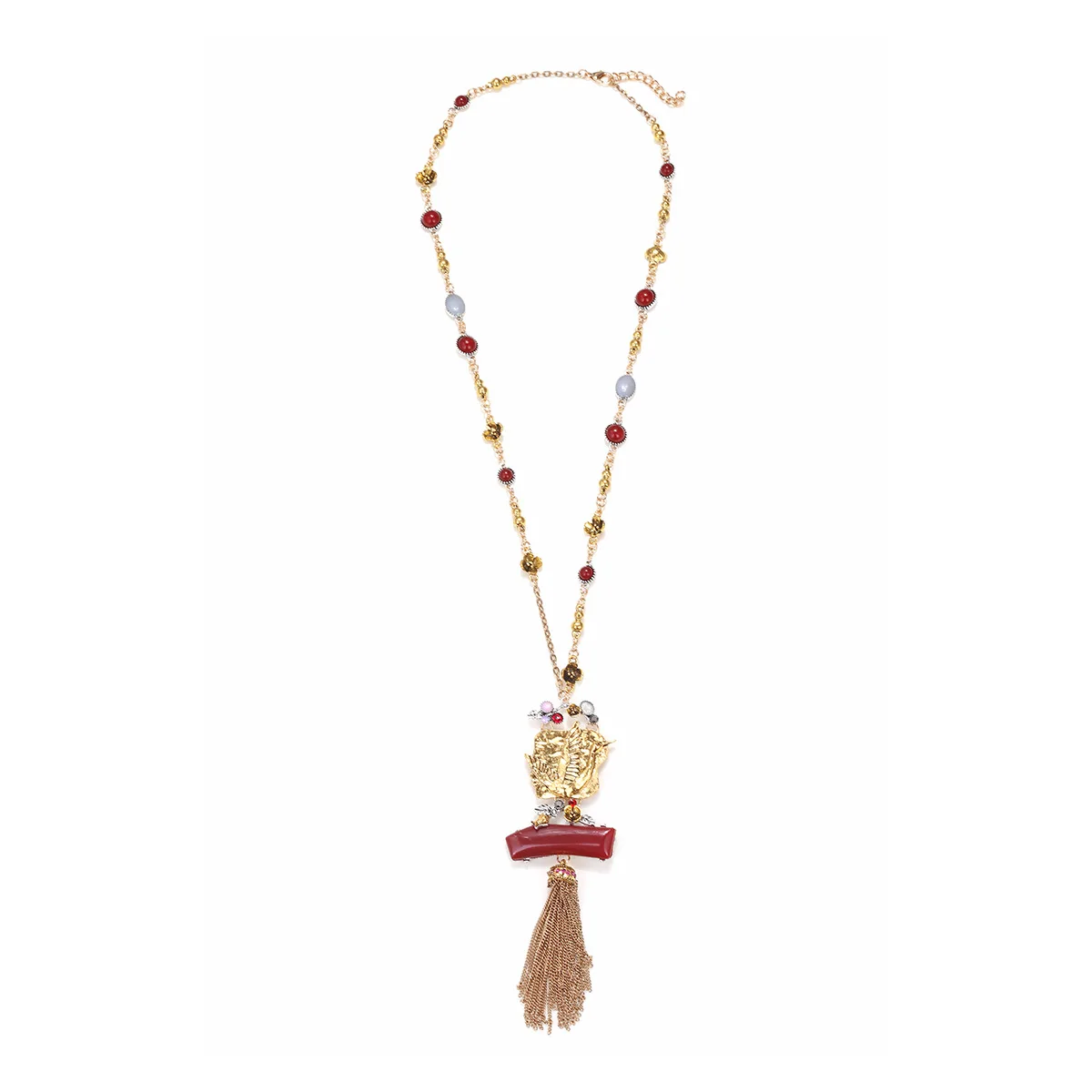 

New ZAA Vintage Small Bird Pendant Metal Chains Fringe Necklace for Women Holiday Party Jewelry Neck Accessories