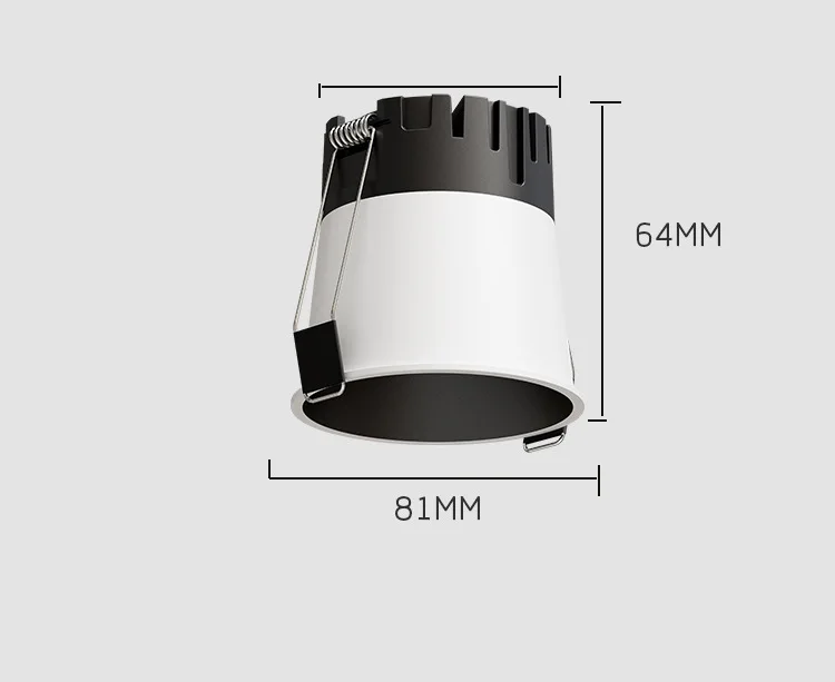 DALI2 DT8 Dimming LED Recessed Downlight Modern Spotlight Indoor Anti-glare CRI97 Aluminum Ceiling Light for Living Room Bedroom