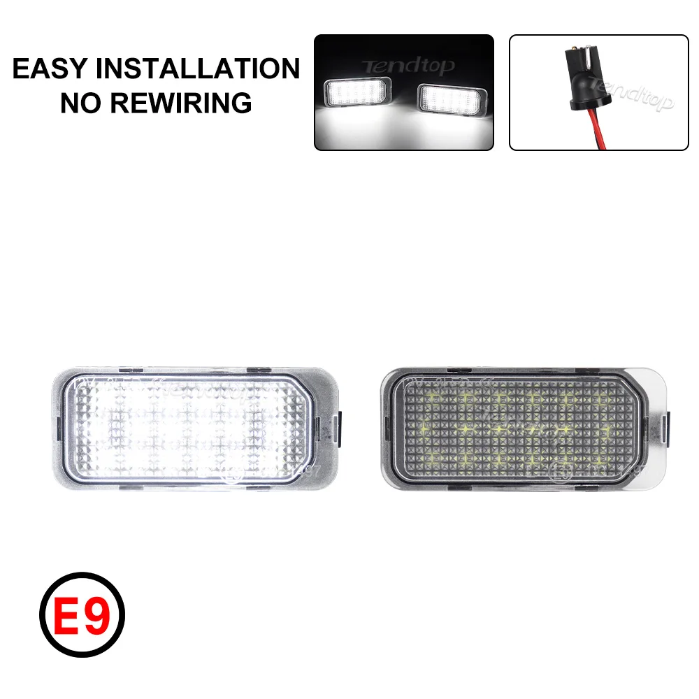 LED Tag Lamp License Plate Light  White  for Ford Edge C-Max C Max Transit 150 250 Ranger EcoSport