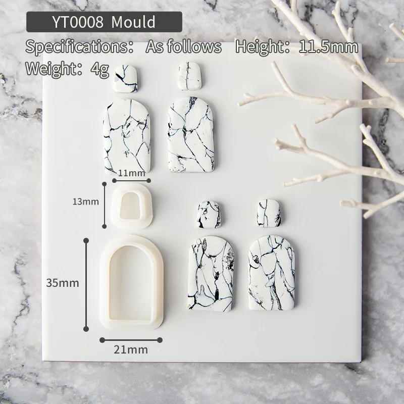 HEIßER Boho Böhmischen Stil Polymer Clay Schneider Lotus Geometrie Geformt Ton Geprägte Formen für Ohrringe Schmuck Anhänger Herstellung Werkzeuge – Detail 11
