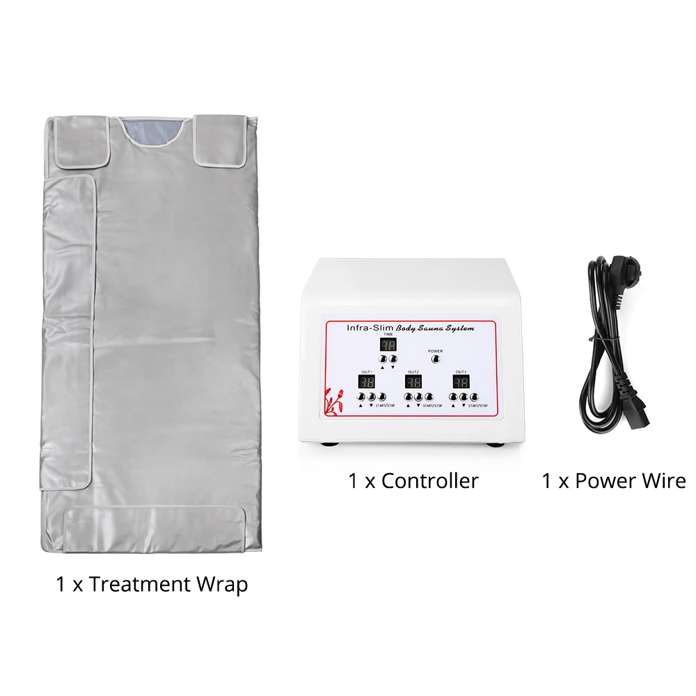 

63x70.9in Sauna Blanket Heater Weight Loss Detox Spa Remote Control Beauty Machine Silver water-proof PVC material