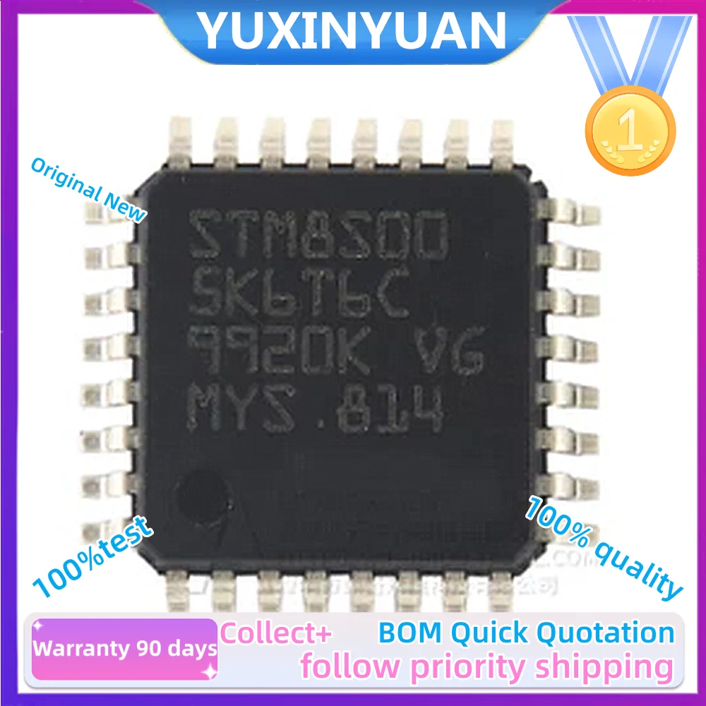 2PCS/LOT  and new Original STM8S005K6T6C 005C6T6 105C6T6 105K4T6C 105K6T6C 105C4T6 105S6T6C LQFP32 IC IN  STOCK 100%Test