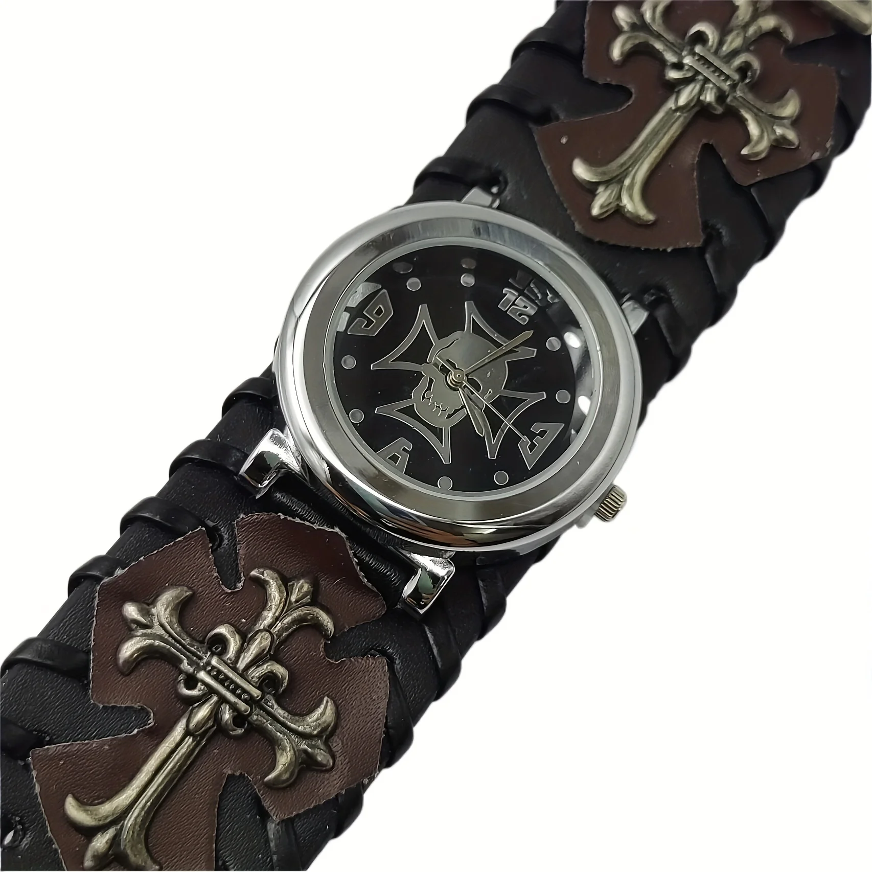 سوار جمجمة سيد حديد ، ساعة هيب هوب ، سلسلة عريضة النطاق ، بانك ، علامة تجارية عصرية ، ماستر ، هالويون