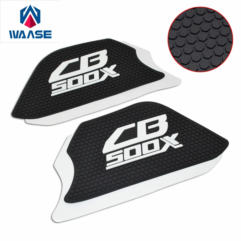 WAASE Tank Pad Protector Sticker Decal Gas Knee Grip Tank Traction Pad Side For Honda CB500X CB 500 X 2019 2020 2021 2022 2023