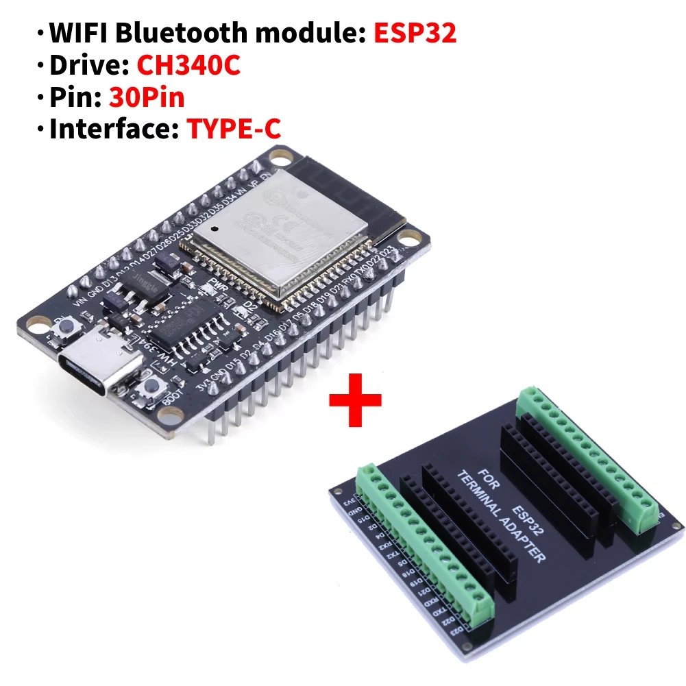 32S ontwikkelingsbord/module Draadloze WiFi Bluetooth-module Ultralaag stroomverbruik Dual Core 30Pin Smart Home