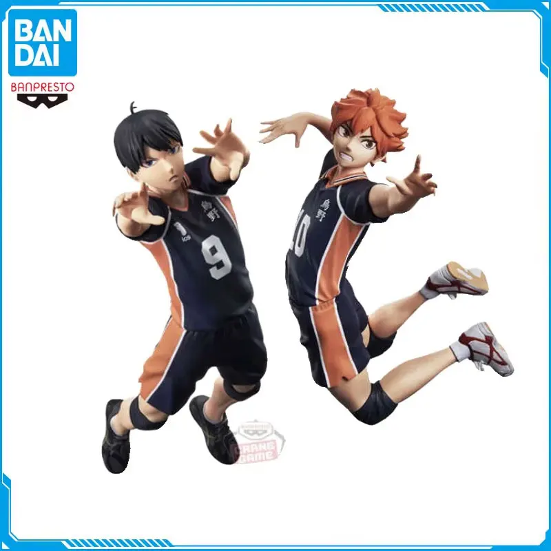 

Original Bandai HAIKYU!! Tobio Kageyama Shoyo Hinata POSINE FIGURE Anime Action Figures Collectible Model Kids Gift