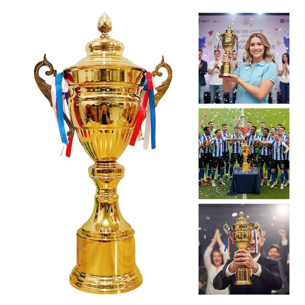 

37/42/47/52cm Metal Trophy Large Size Metal Model Competition Trophy Gold Color Customizable Design Champion Trophy Sports Games