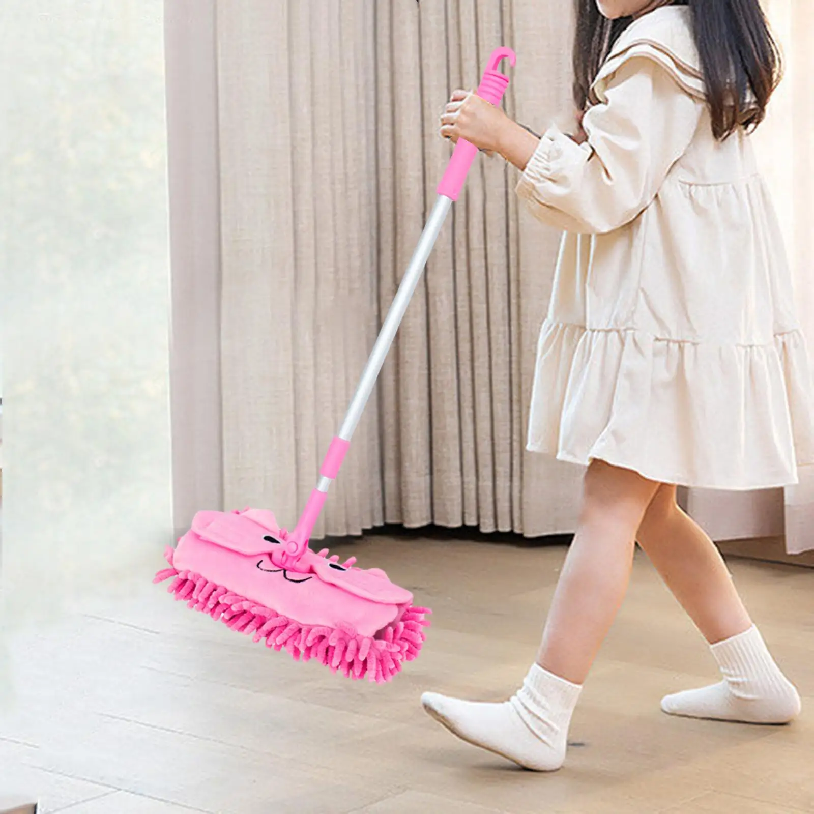 Kids Mini Mop Toy Pretend Play Housekeeping Cleaning Tool for Imagination