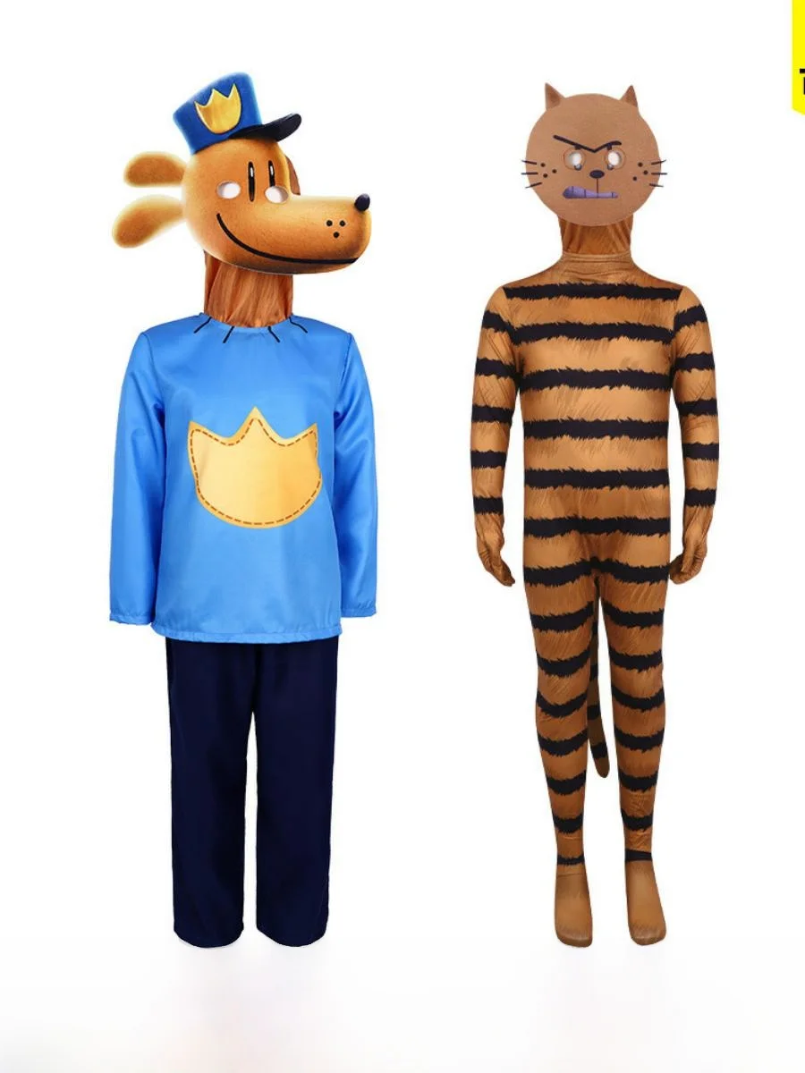 Nuovo Dogman loween Role-plang Dogman Costume Cosplay Vestito per spettacoli teatrali Materiale in poliestere Costume tradizionale cinese