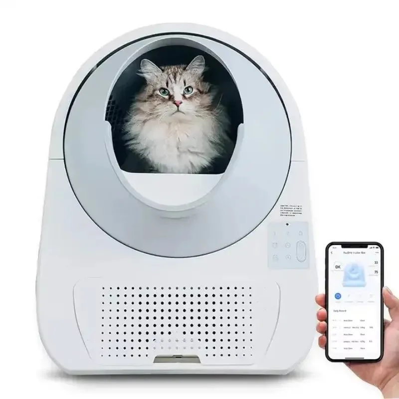 PRO-X Pet Smart Cat Litter Box Auto Litter Exist Large Fully Enclosed Cat Toilet Remote App Control Arenero Gato