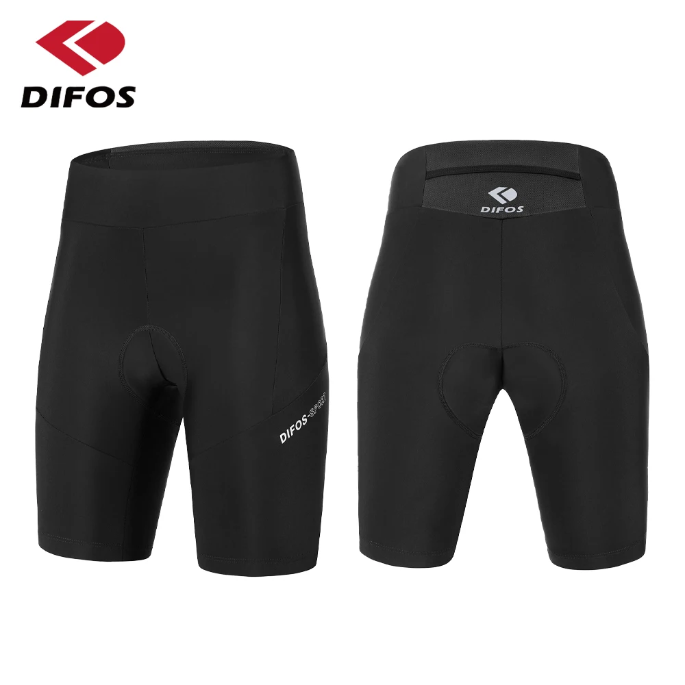 DIFOS-Cycling Shorts for Women, Shockproof MTB Bicycle Shorts, 3D Gel Padded, Breathable Reflective Road Riding Tights, Summer