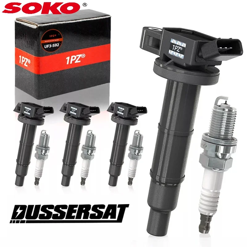 

4Pcs New Quality Ignition Coils Denso 673-1307 Toyota Lexus Camry Corolla RAV4 Ignition Coil OEM 90919-02244
