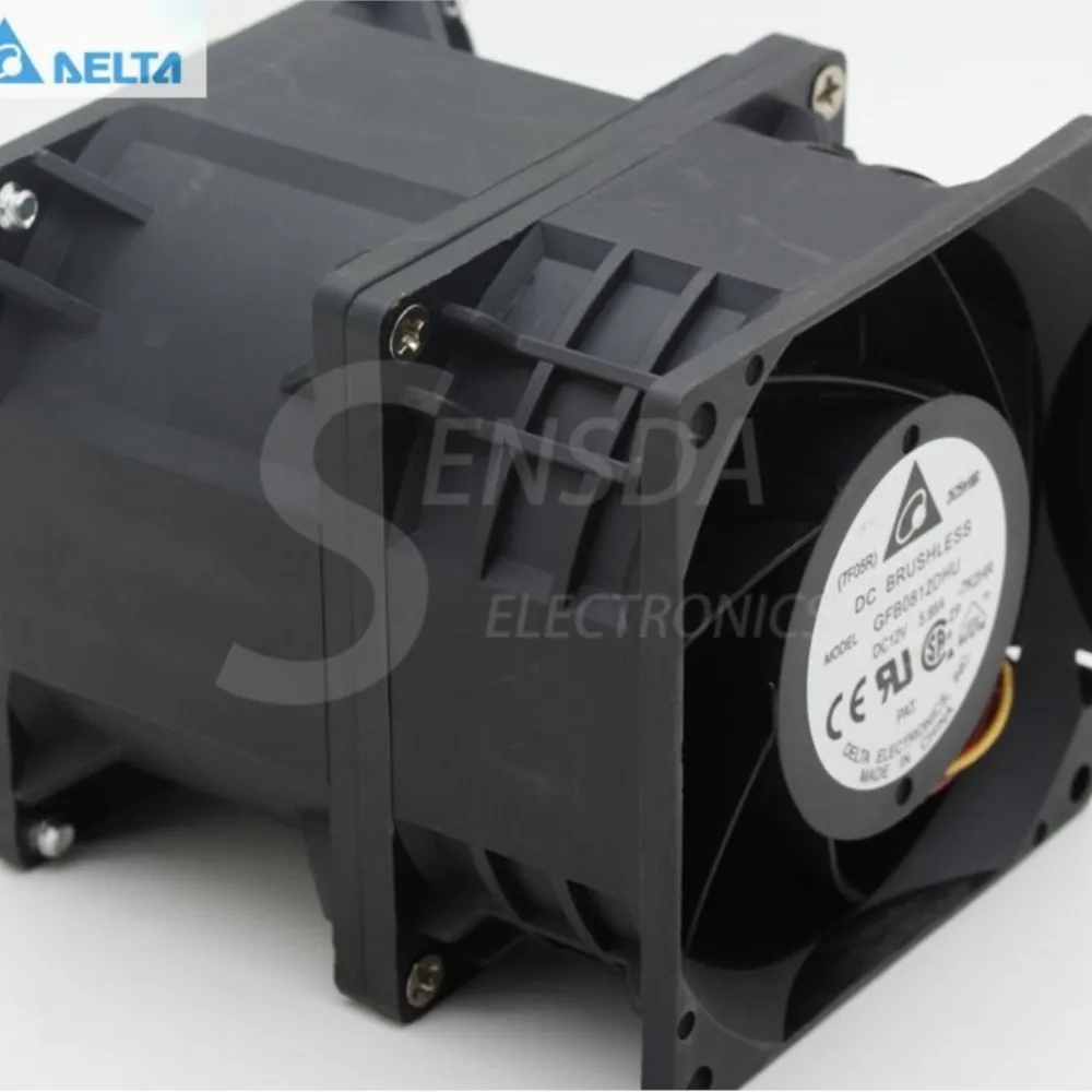 for delta GFB0812DHU 80mm 8cm high speed violence Fan DC 12V 5.88A powerful dual motor industrial cooling fans