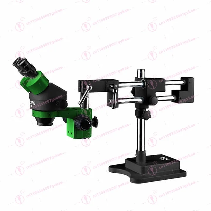 M3T-STL2 Trinocular High Definition Stereo Microscope Engine 7-50x Zoom + SS-033 Light Source + 0.5CTV Adapter + MC1 4K
