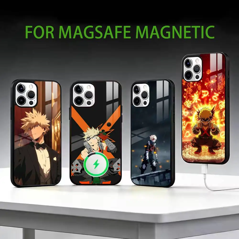 

bakugo A-Anime K-Katsuki Phone Case For iPhone17,16,15,14,13,12,11 Plus,Pro Max Magnetic For Magsafe Wireless Charging