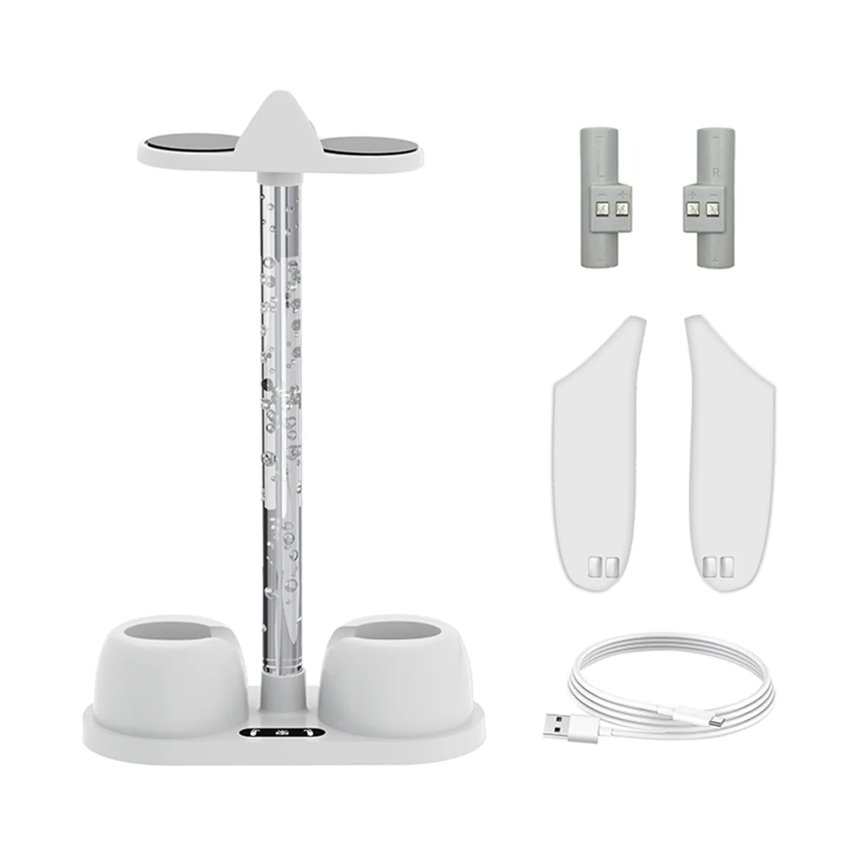 Зарядная док-станция RISE для гарнитуры Meta Quest 3, подставка для зарядки VR, зарядная станция для Meta Quest 3, подставка для хранения RGB-подсветки