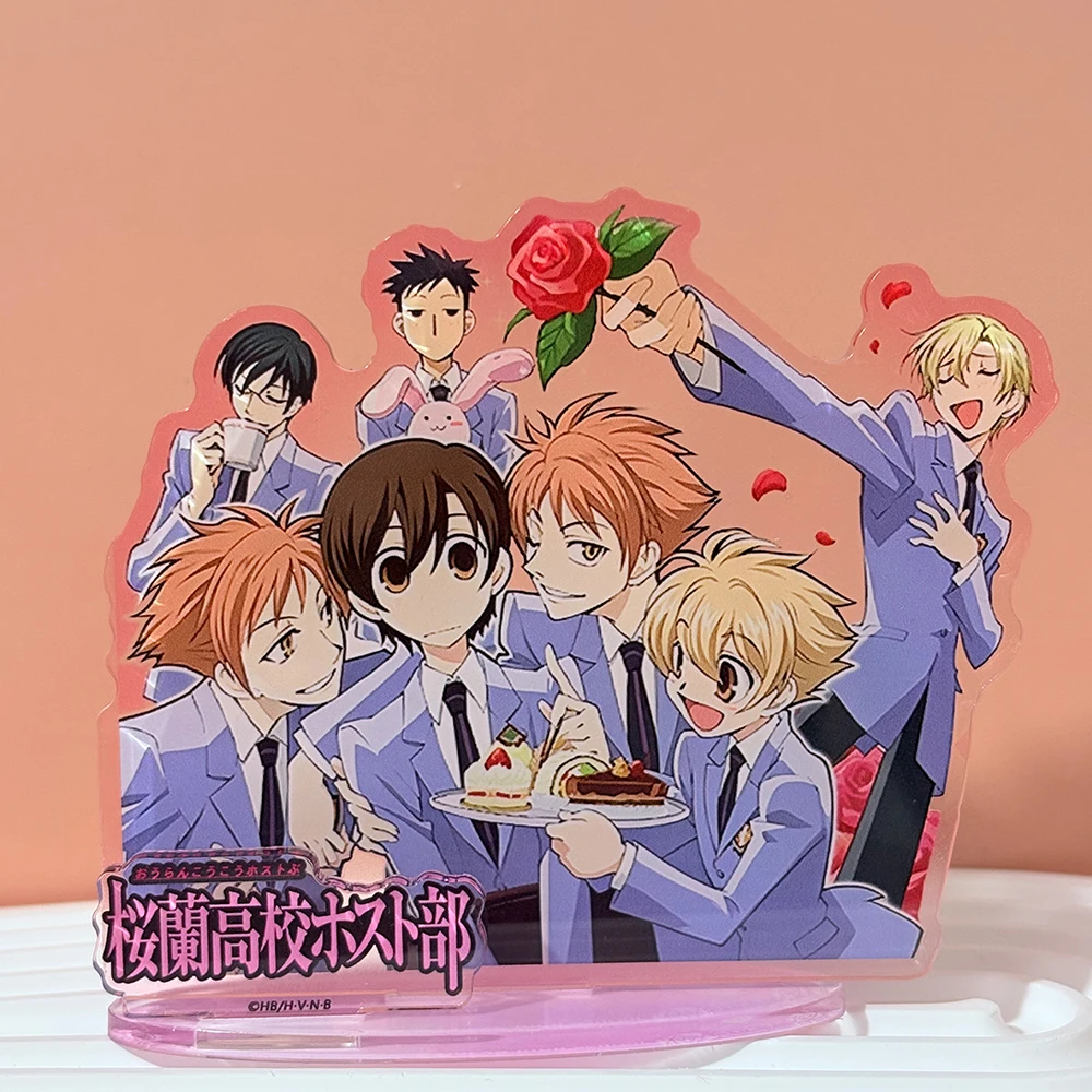 Anime Ouran High School Host Club Tamaki Suou Kyoya Ootori Acrylic Stand Desktop Ornament Cosplay Props Collection Gifts