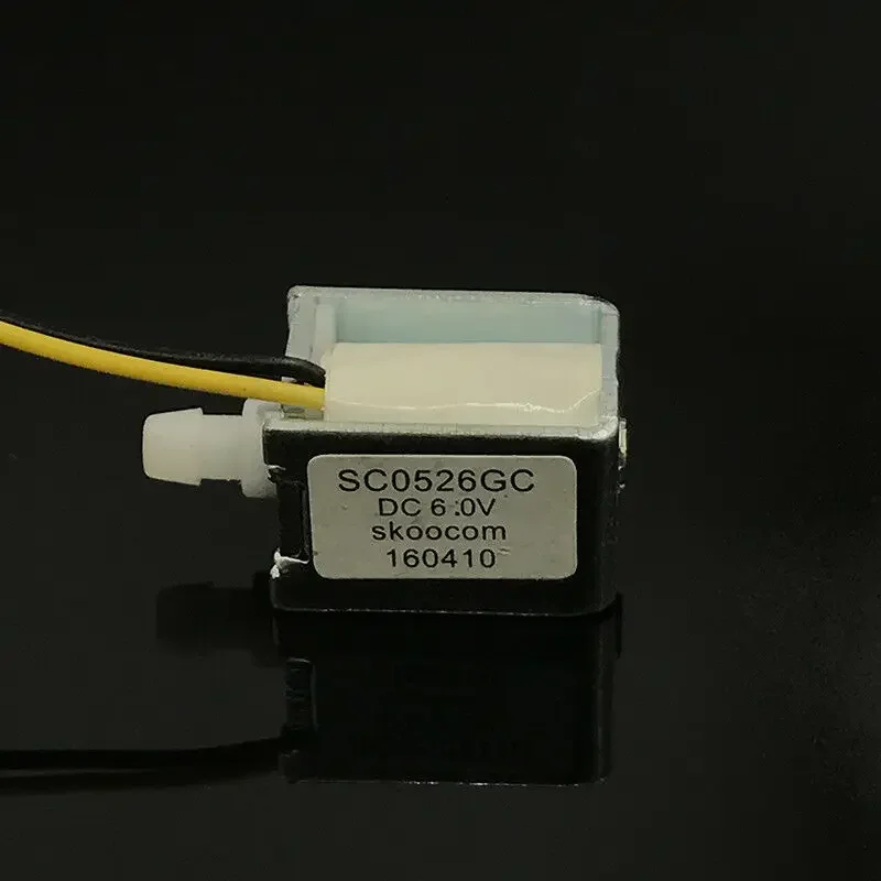 SKOOCOM SC0526GC DC 6V Mini Electric DC Solenoid Air Valve N/C Normally Close Exhaust Valve For Massager sphygmomanometer