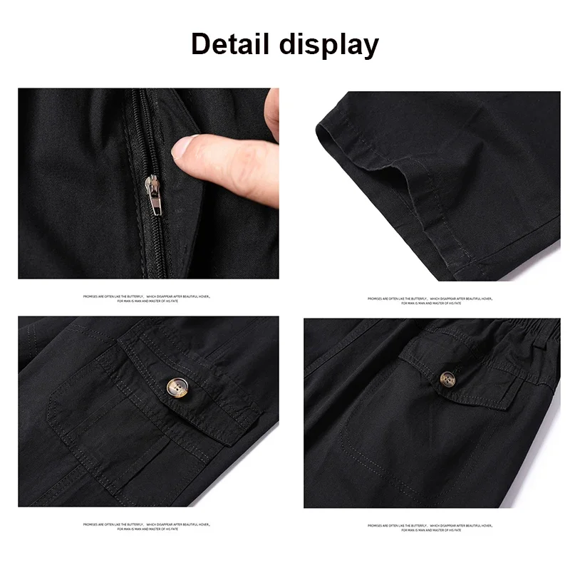 Workwear Men\'s Pants with Straight Sleeves, Loose Fitting, Casual and Fashionable Large Size, New Styles for Spring and Summer