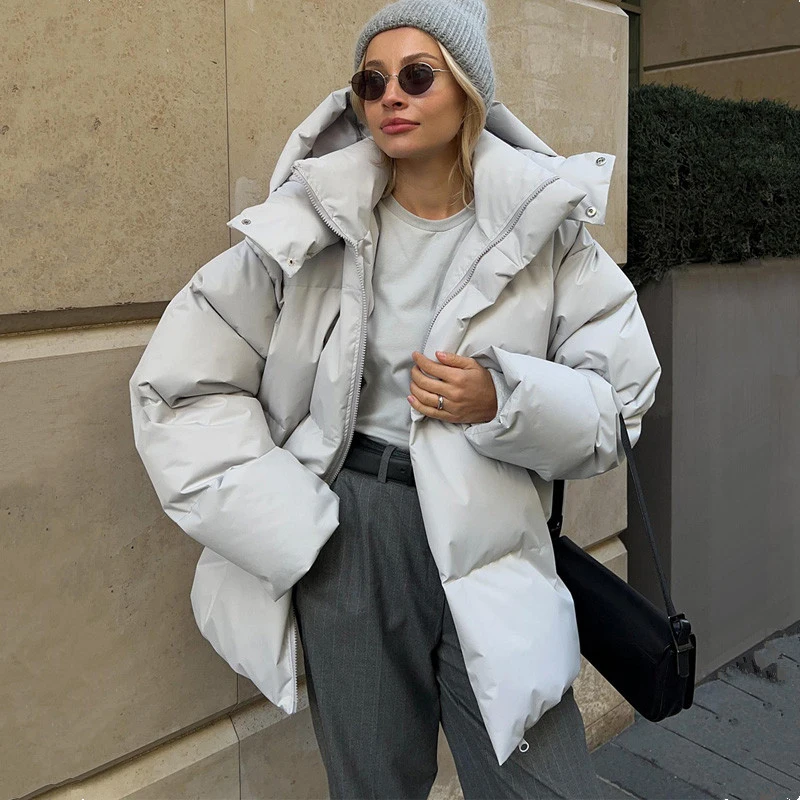 Autumn Winter Warm Women Coat Thick Parkas Women's Trendy Style Loose Cotton Jacket