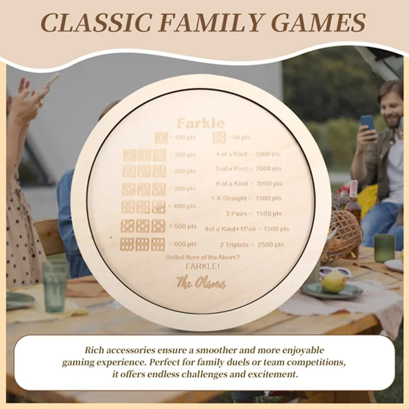 Farkle Dice Tray Farkle Classic Dice Game With Tray The Classic Family Game 30Cm