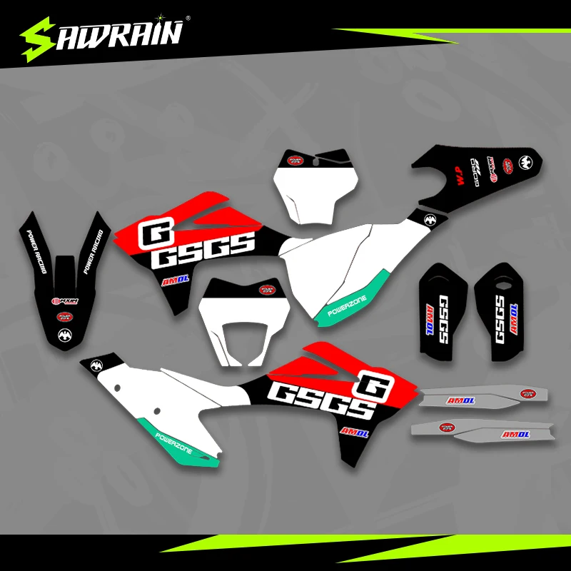 

Sawrain Motorcycle Graphics Backgrounds Decal Stickers Kits for GASGAS 21-23EC MC 07